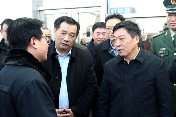 常州汽车站视察春运安全工作,集团公司董事长兼总经理谢星,党委书记孙